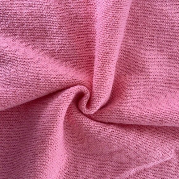 Plus Size Pink Casual Women's Minimalist Pullover Sweater - Picture 6 of 6